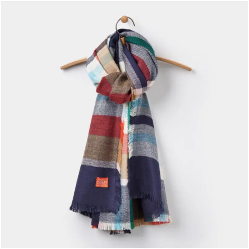 Joules Berkley Scarf - French Navy Check